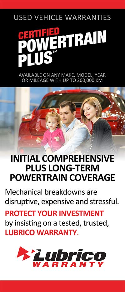 Lubrico's Warranty Packages